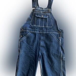 Men's Blue Denim Overalls Sz 36x26